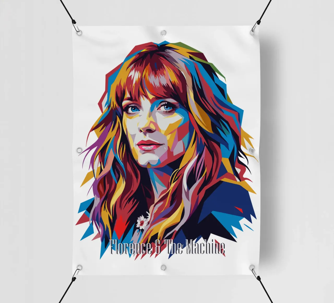 Florence and The Machine in WPAP Pop Art PVC Plane von vectorartnesia
