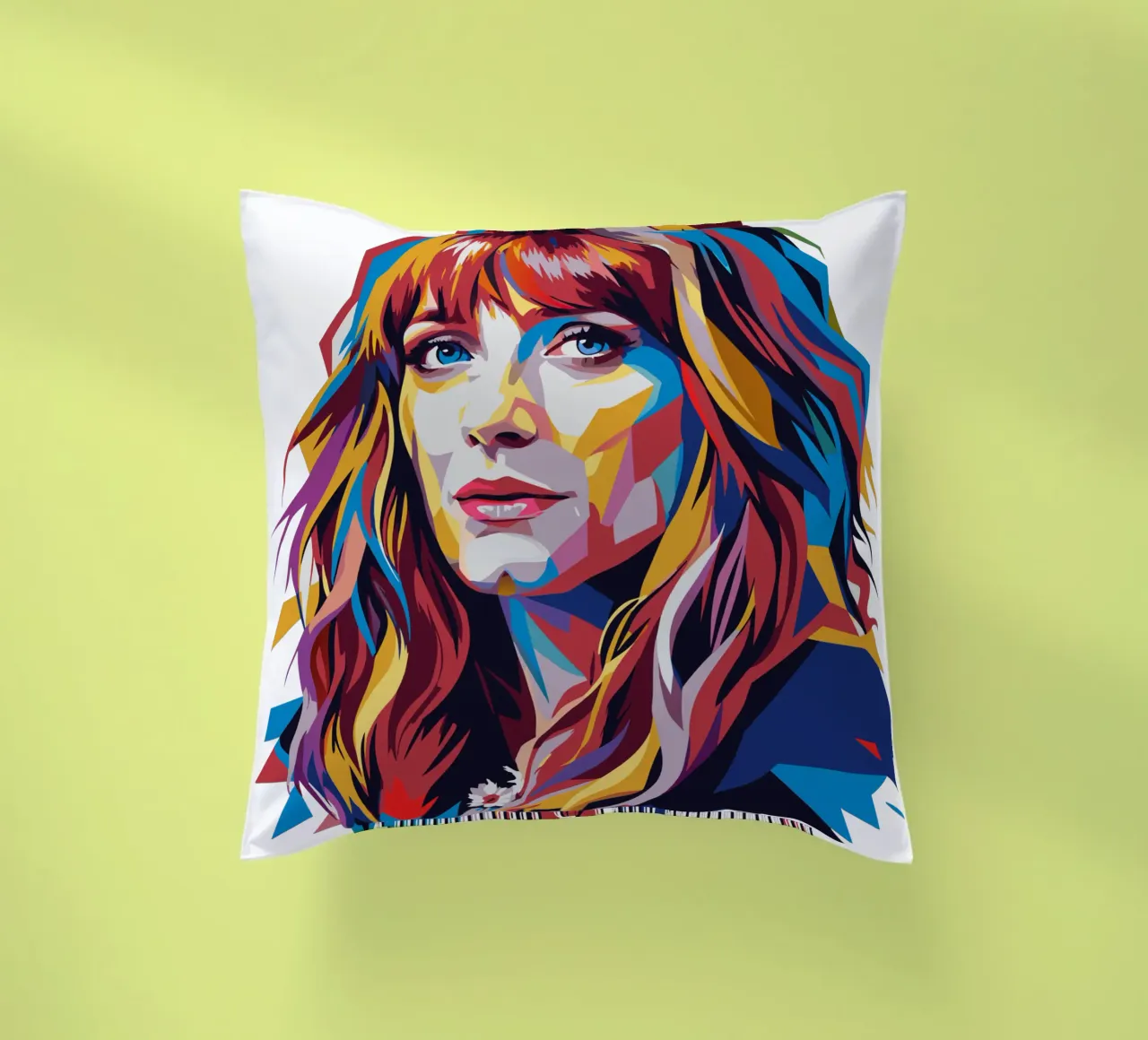 Florence and The Machine in WPAP Pop Art cuscino da vectorartnesia