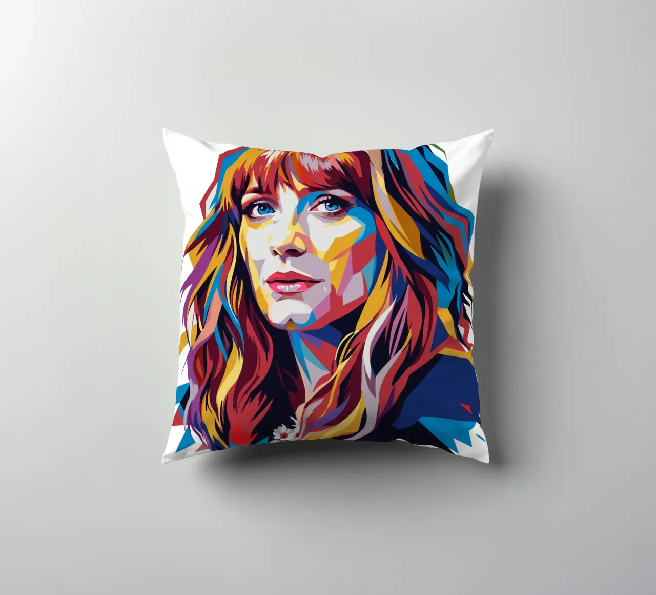 Florence and The Machine in WPAP Pop Art cuscino da vectorartnesia