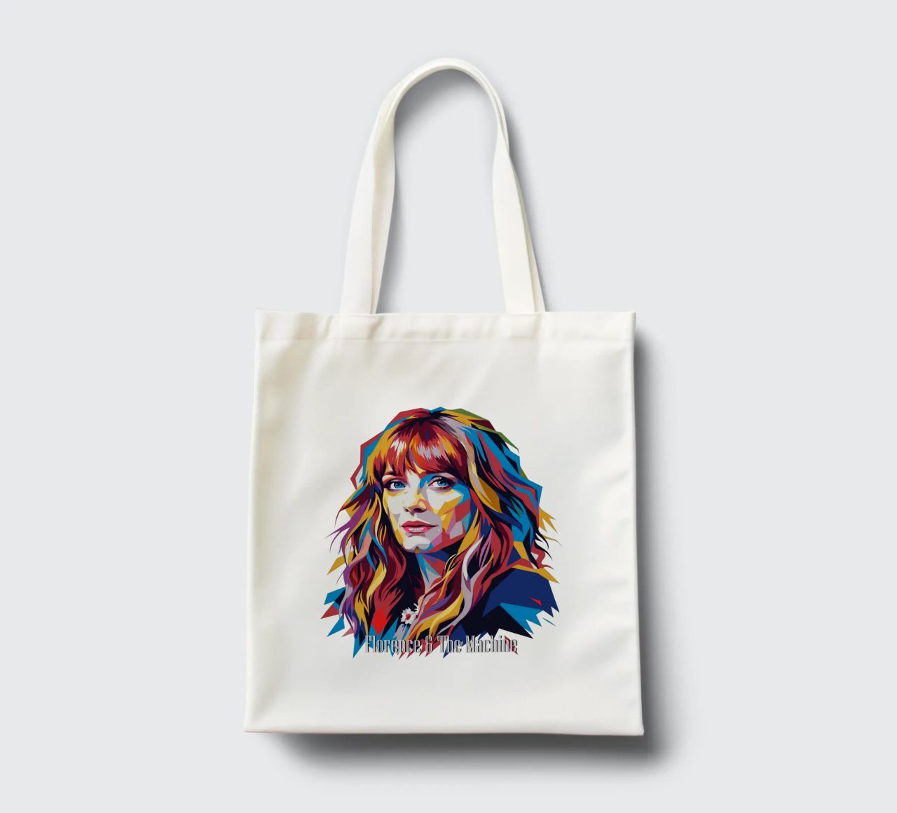 Florence and The Machine in WPAP Pop Art borsa in juta da vectorartnesia