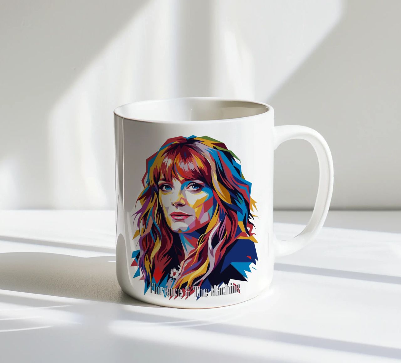 Florence and The Machine in WPAP Pop Art tazza in ceramica da vectorartnesia