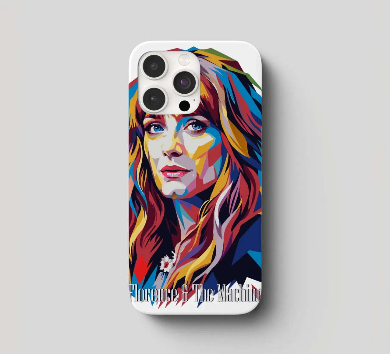 Florence and The Machine in WPAP Pop Art cover iphone da vectorartnesia