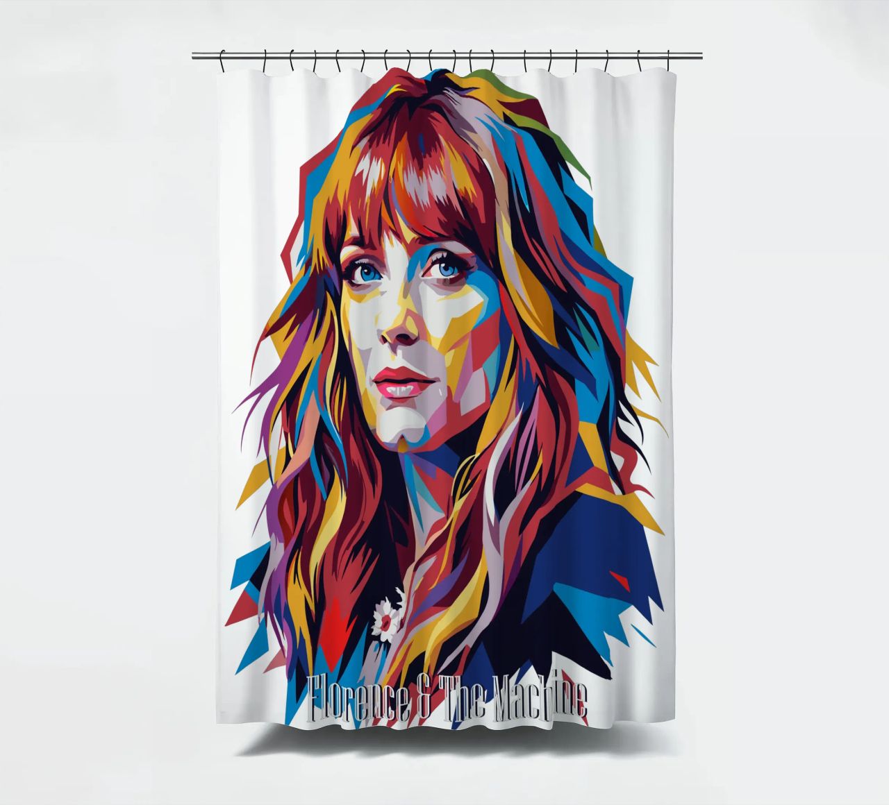 Florence and The Machine in WPAP Pop Art tenda da doccia da vectorartnesia