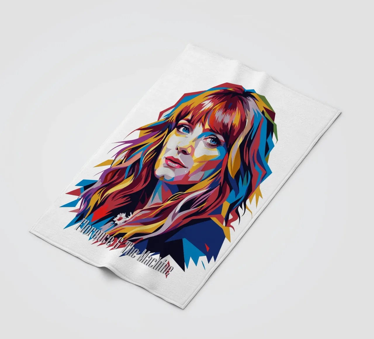 Florence and The Machine in WPAP Pop Art coperta in pile da vectorartnesia
