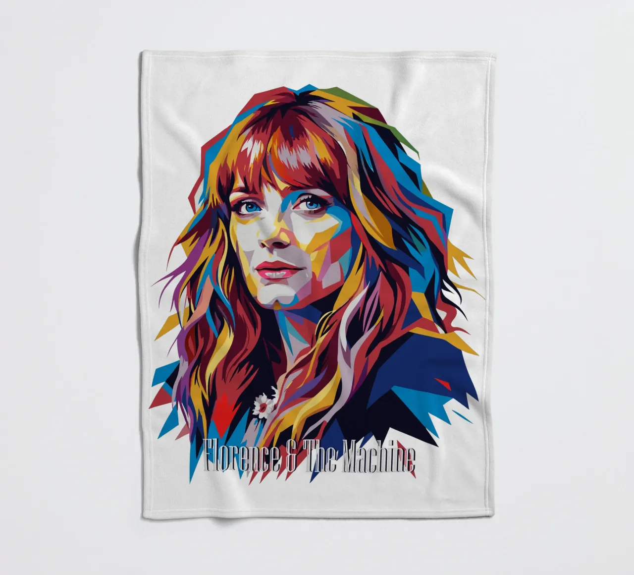 Florence and The Machine in WPAP Pop Art coperta in pile da vectorartnesia