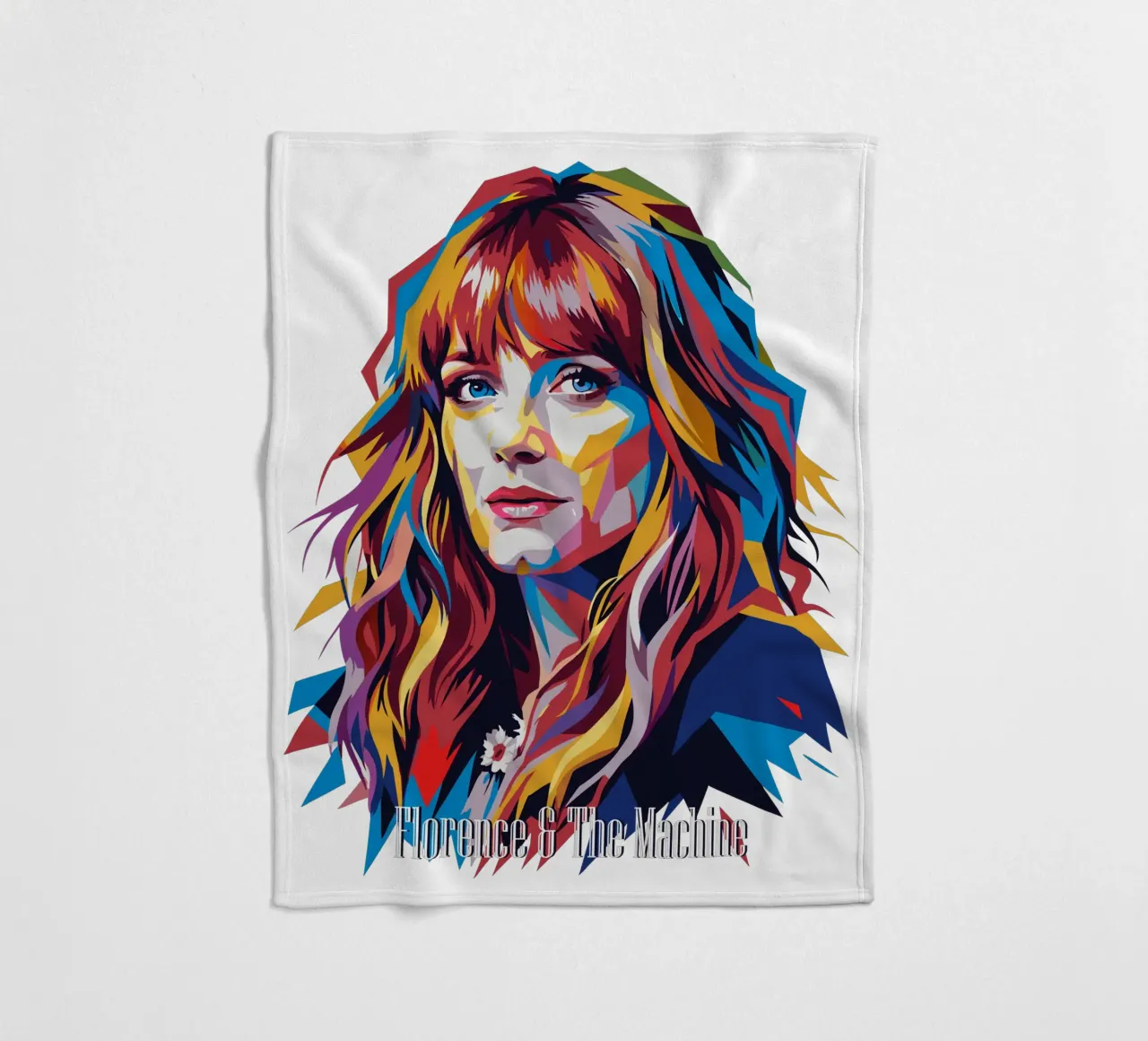Florence and The Machine in WPAP Pop Art coperta in pile da vectorartnesia