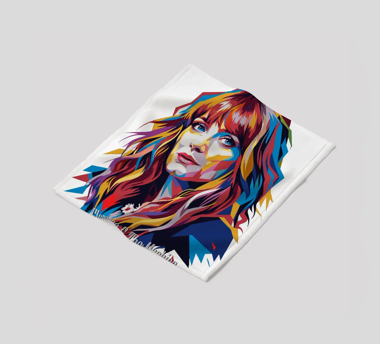 Florence and The Machine in WPAP Pop Art Fleecedecke von vectorartnesia