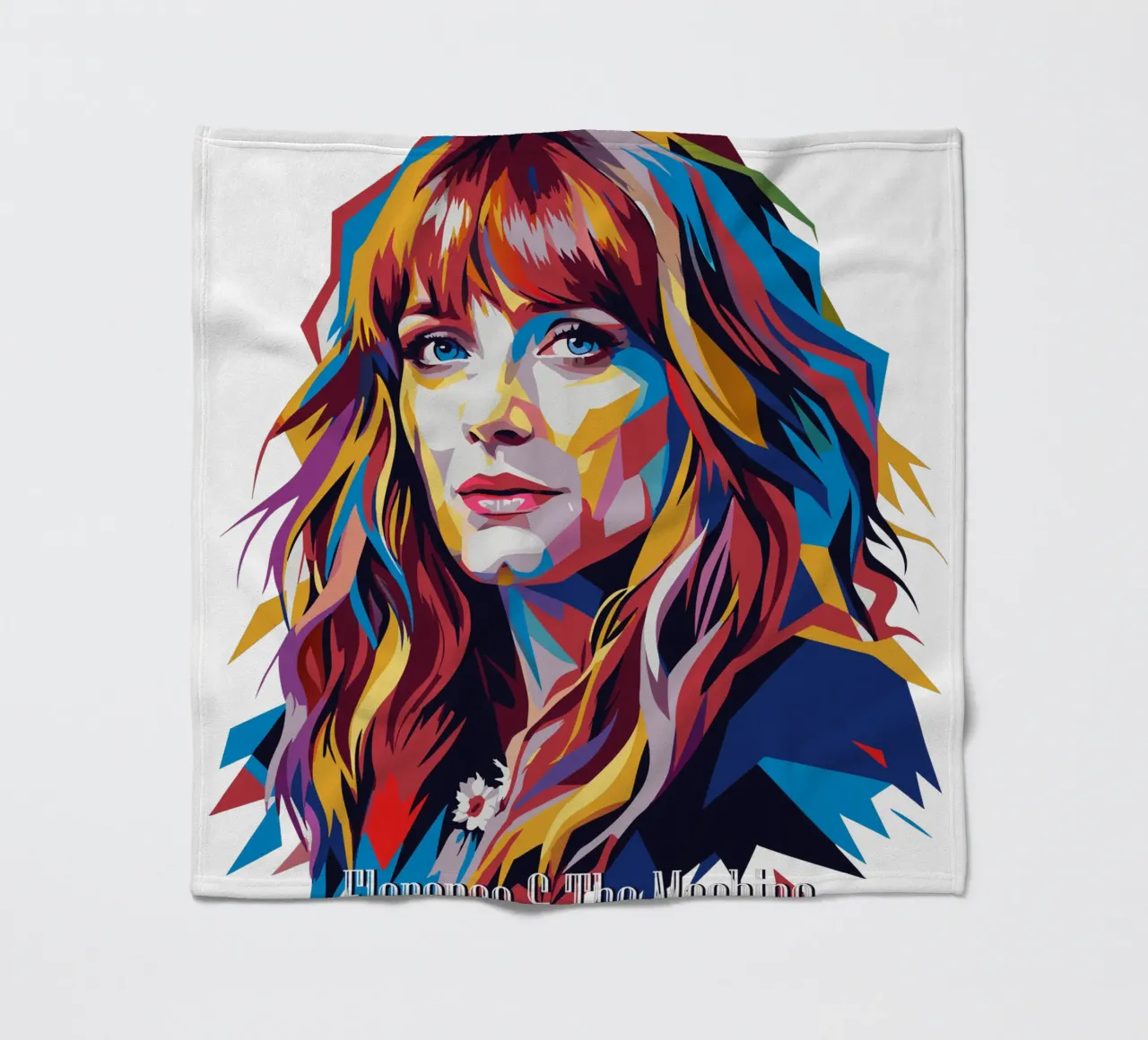Florence and The Machine in WPAP Pop Art Fleecedecke von vectorartnesia