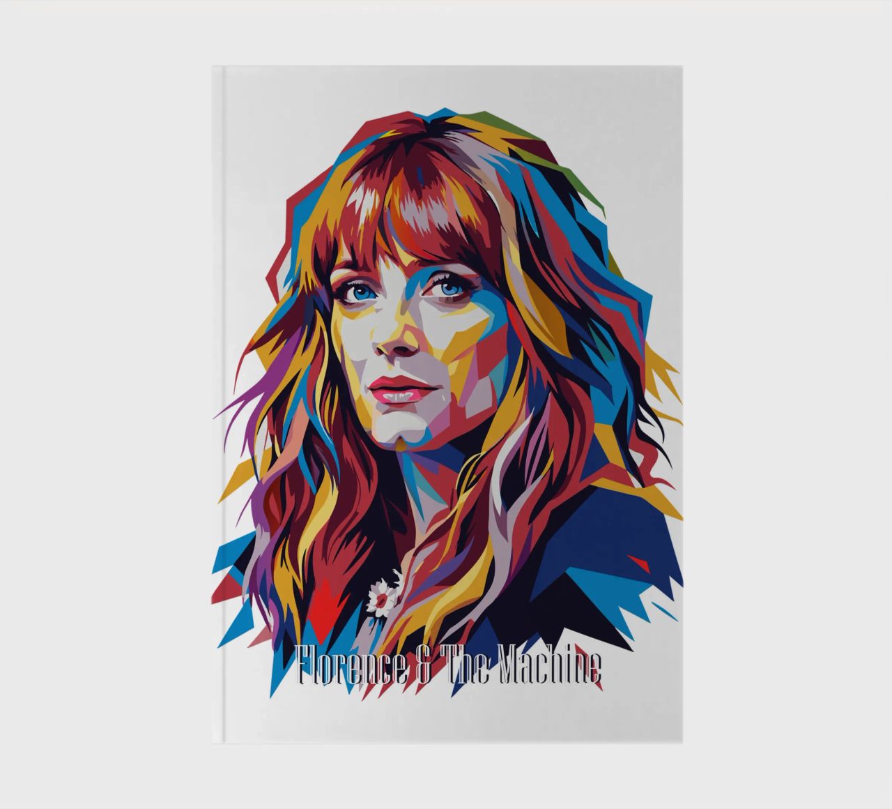 Florence and The Machine in WPAP Pop Art notebook by vectorartnesia
