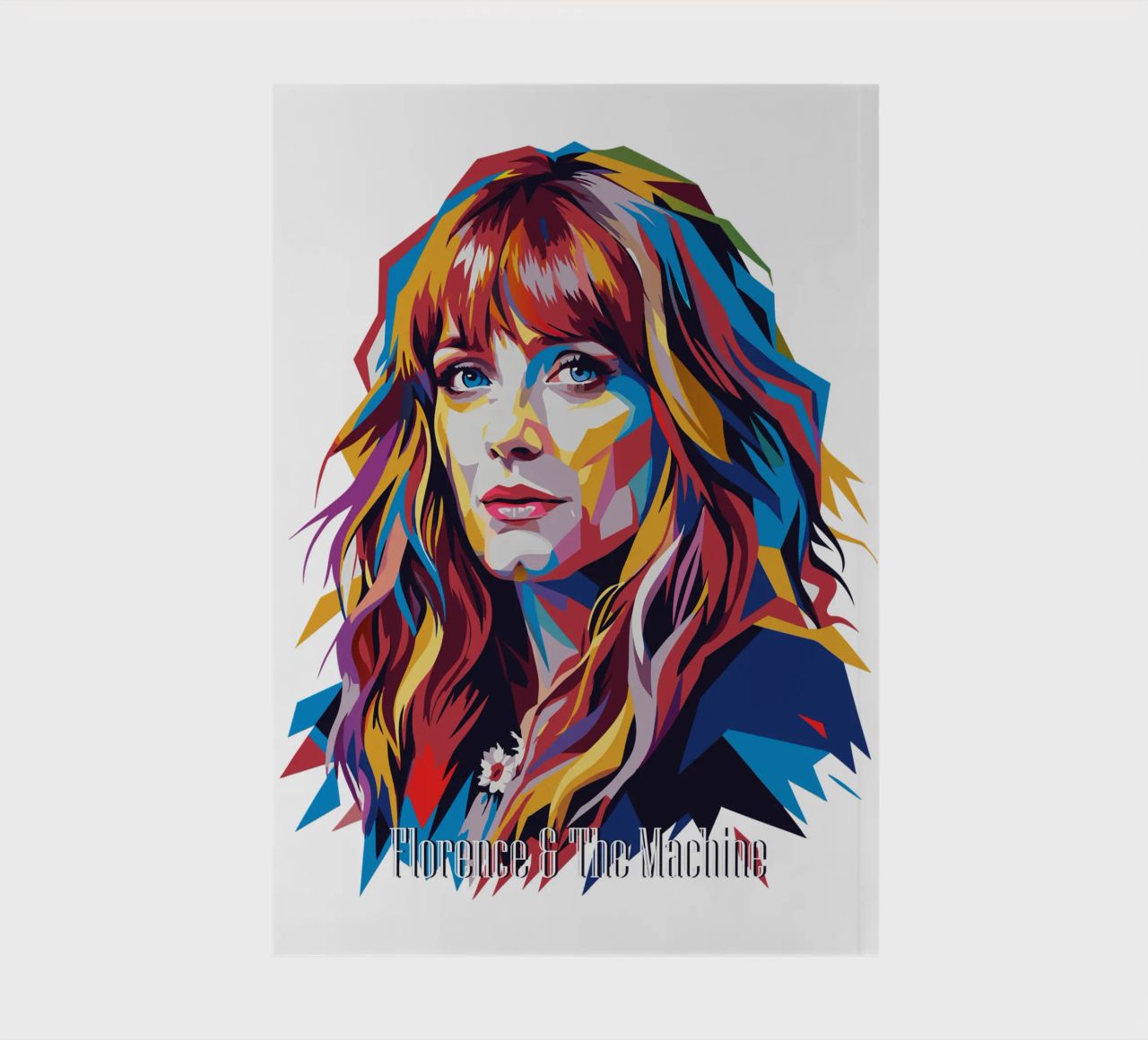 Florence and The Machine in WPAP Pop Art notebook by vectorartnesia
