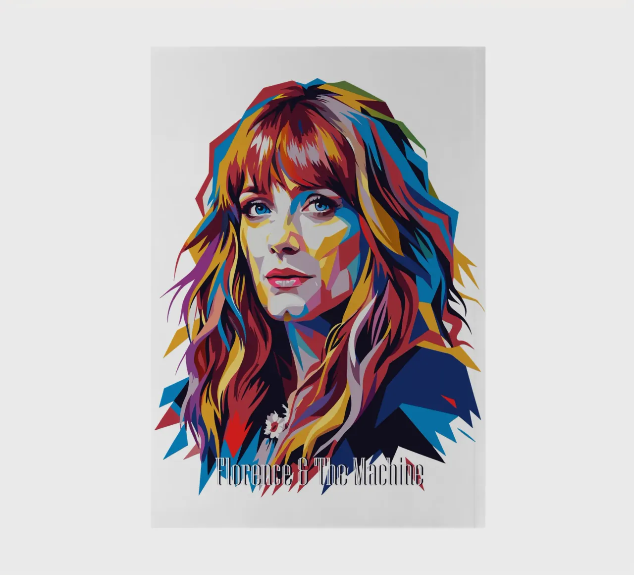 Florence and The Machine in WPAP Pop Art notebook by vectorartnesia