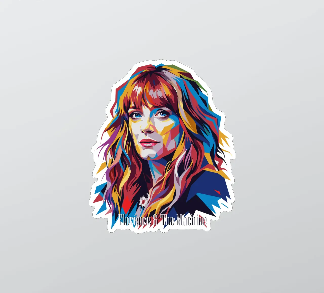 Florence and The Machine in WPAP Pop Art adesivo da vectorartnesia