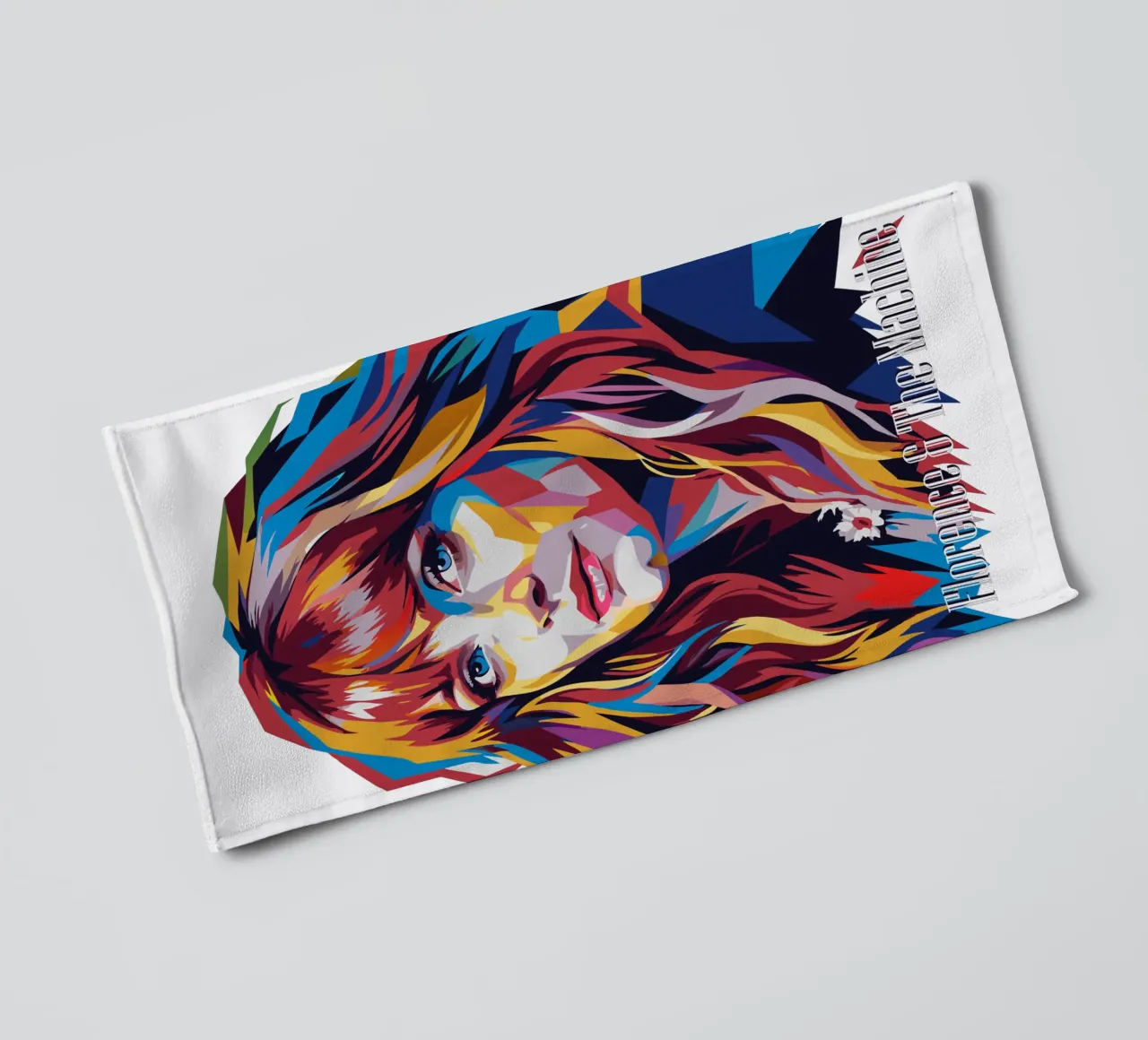 Florence and The Machine in WPAP Pop Art asciugamano da bagno da vectorartnesia