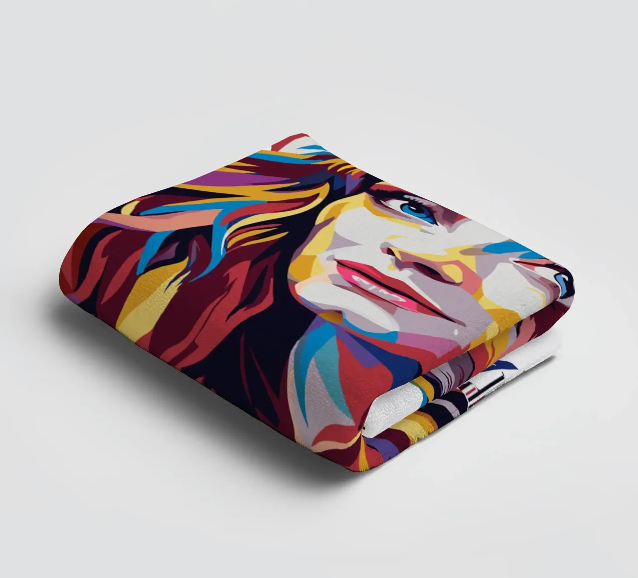 Florence and The Machine in WPAP Pop Art asciugamano da bagno da vectorartnesia