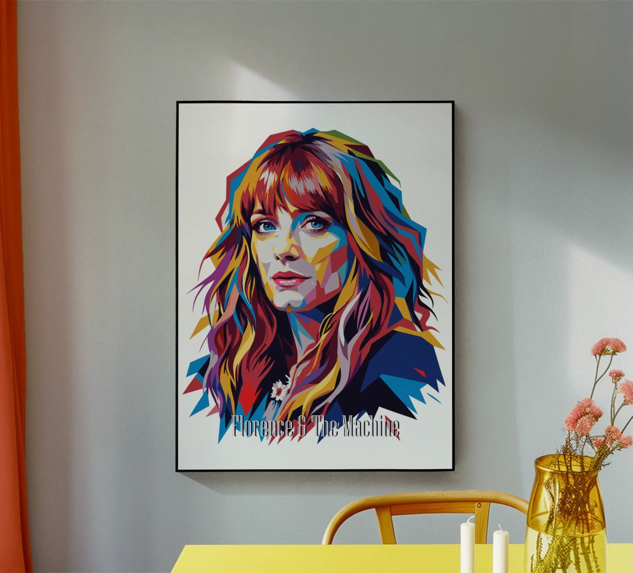 Florence and The Machine in WPAP Pop Art plexiglass da vectorartnesia