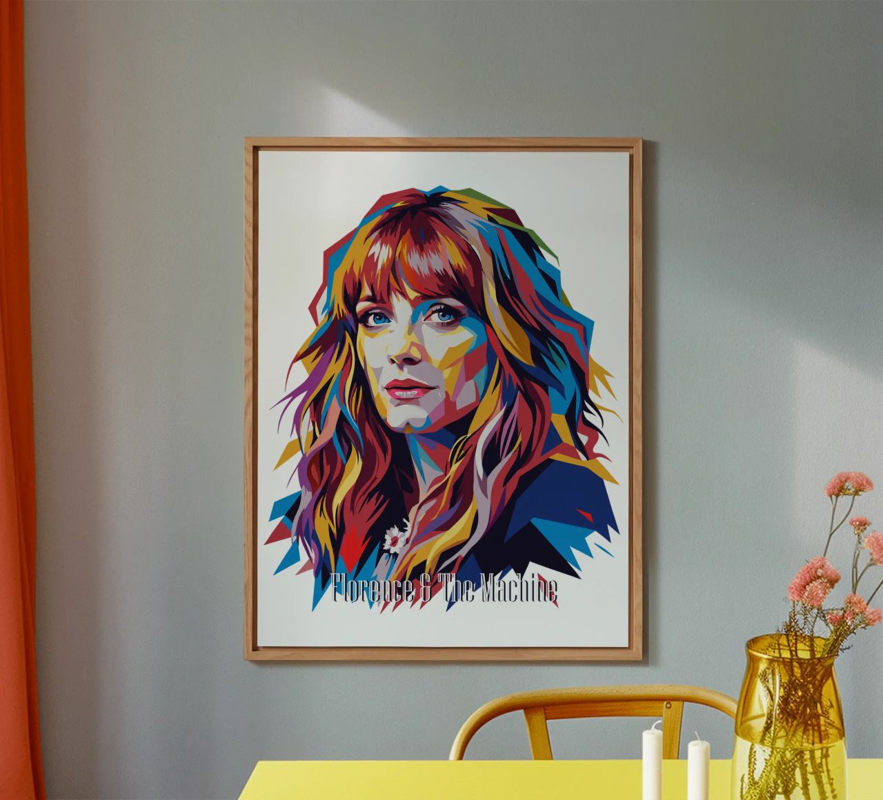 Florence and The Machine in WPAP Pop Art alluminio dibond da vectorartnesia