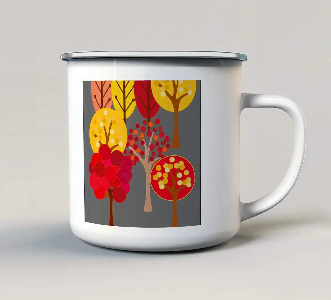 Boschi d'autunno tazza in smalto da SunflowerDE