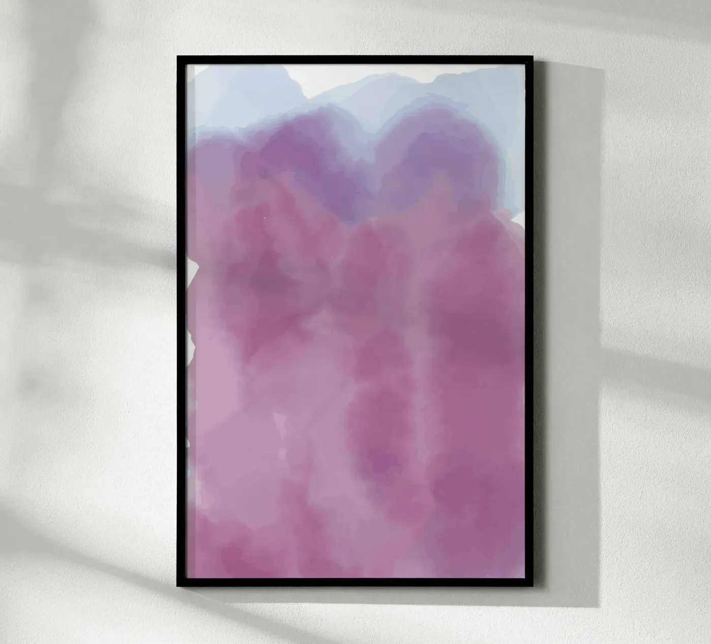 pink ink shape poster da juli