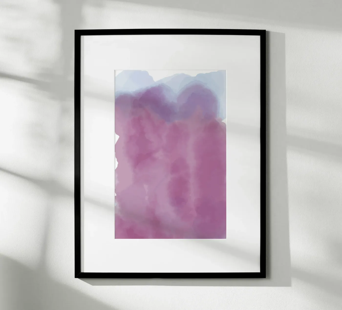 pink ink shape poster da juli