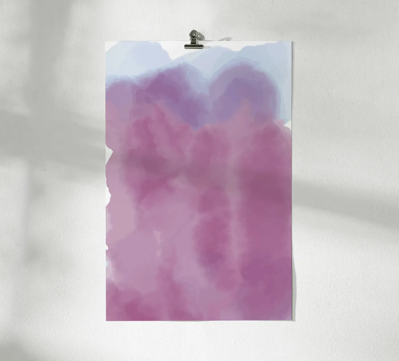 pink ink shape poster da juli