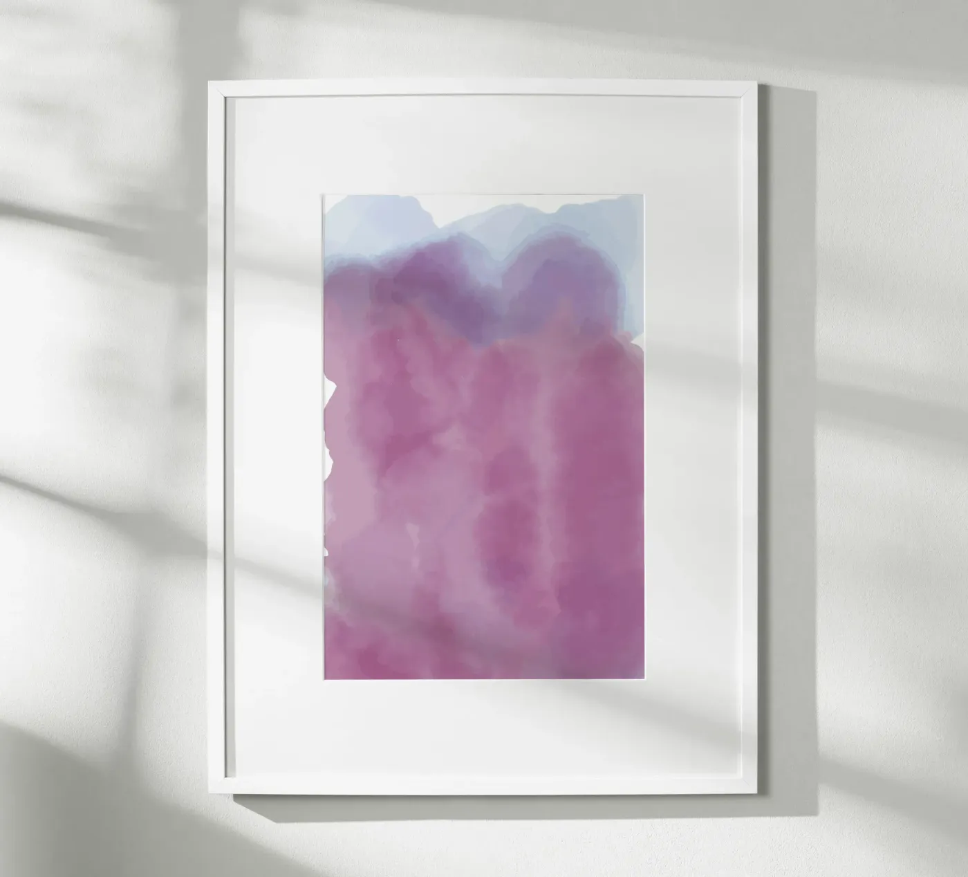 pink ink shape poster da juli