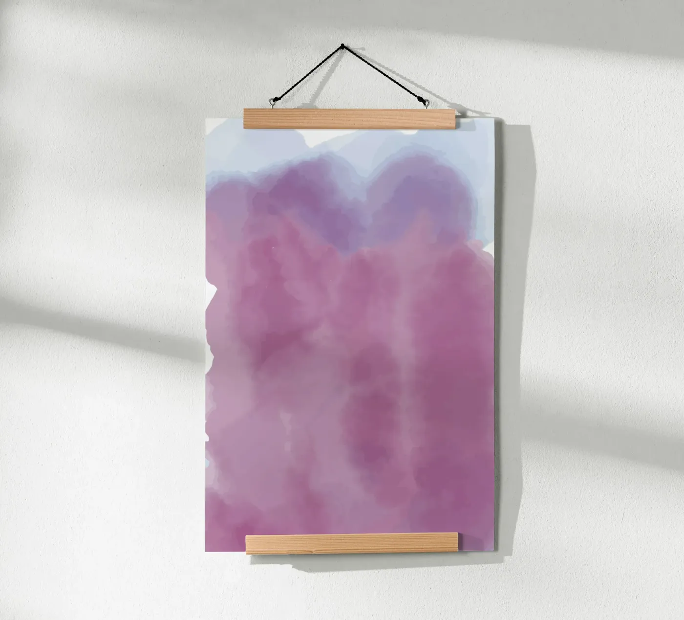 pink ink shape poster da juli