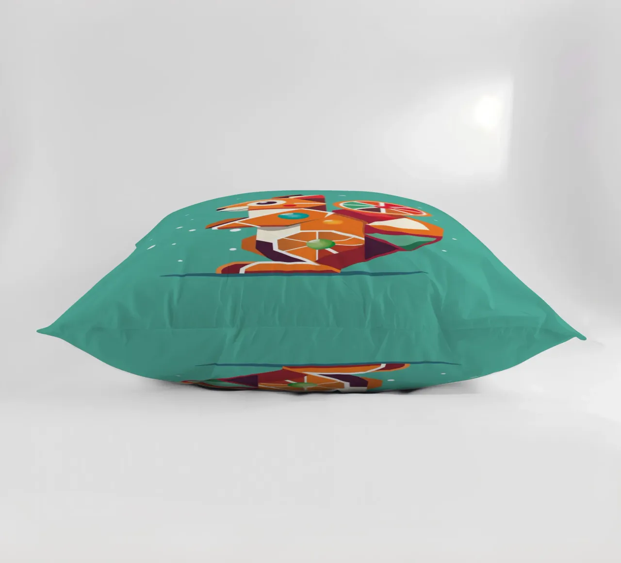 Scoiattolo geometrico - Un colorato richiamo per gli occhi cuscino da namosh