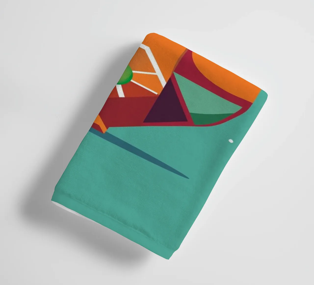 Scoiattolo geometrico - Un colorato richiamo per gli occhi asciugamano da bagno da namosh
