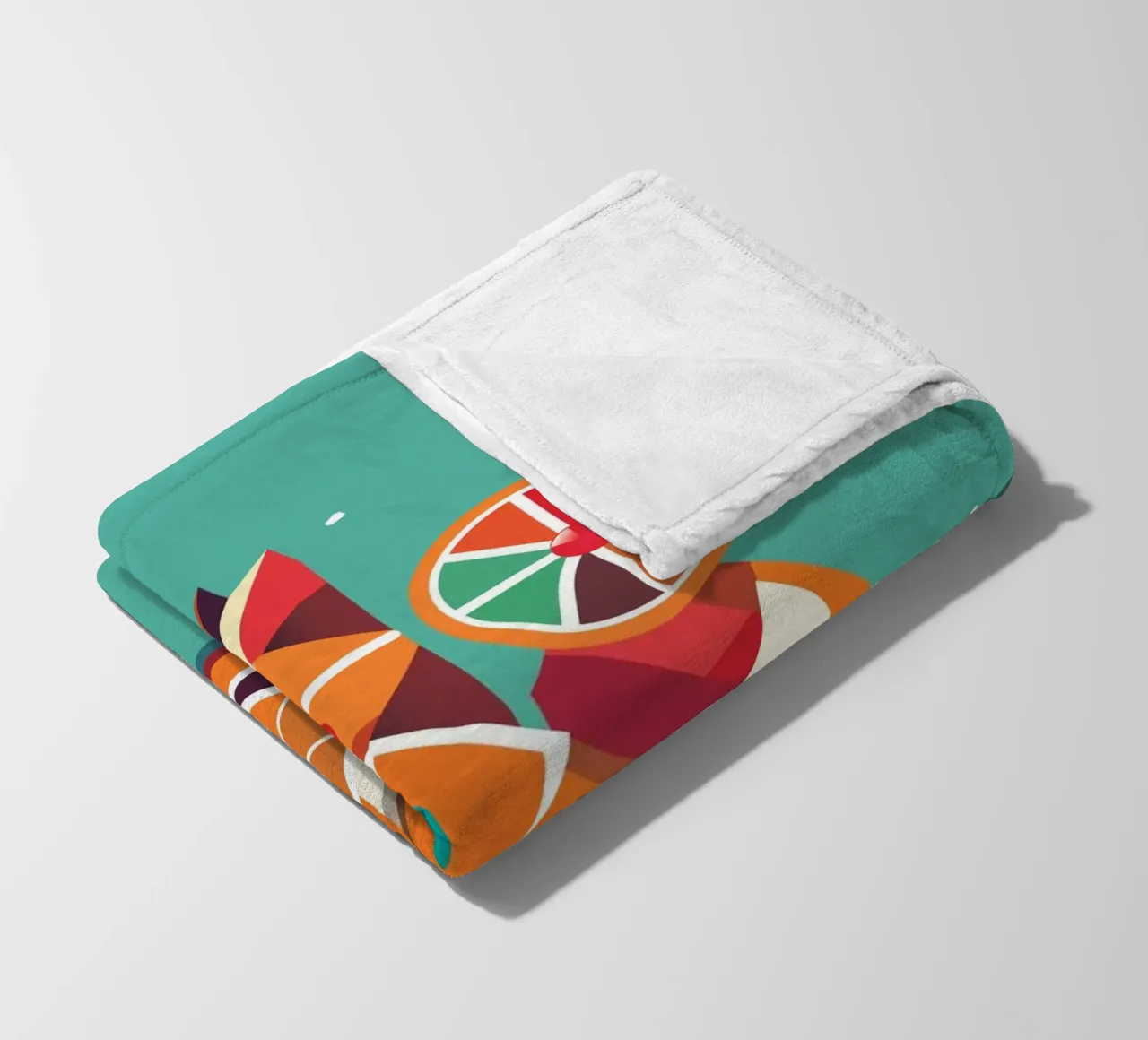 Scoiattolo geometrico - Un colorato richiamo per gli occhi coperta in pile da namosh