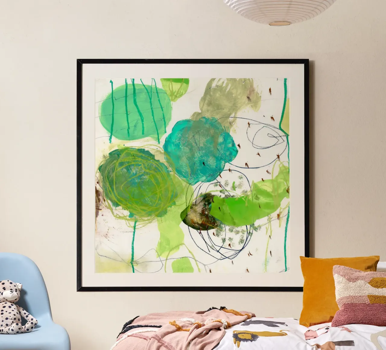 color study 2 poster con telaio in plastica da IRIS LEHNHARDT FINE ART