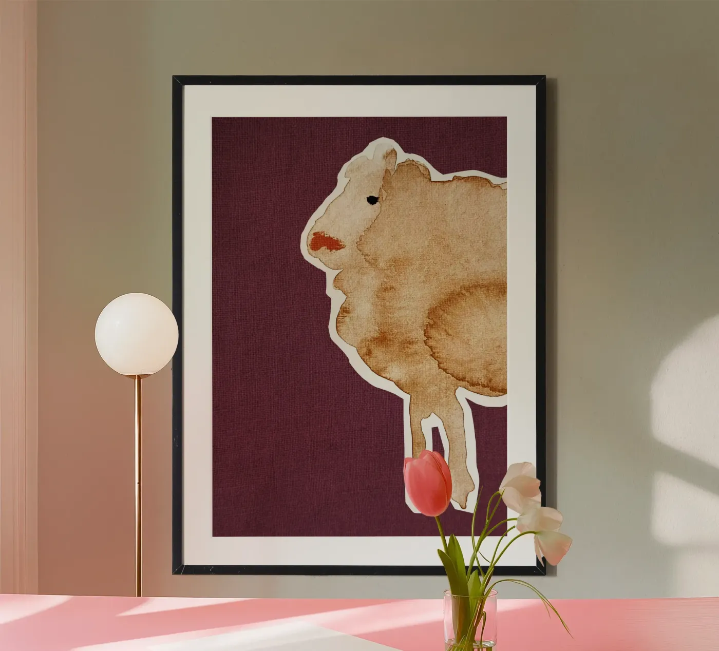 Maroon Sheep poster by Christina Misuro