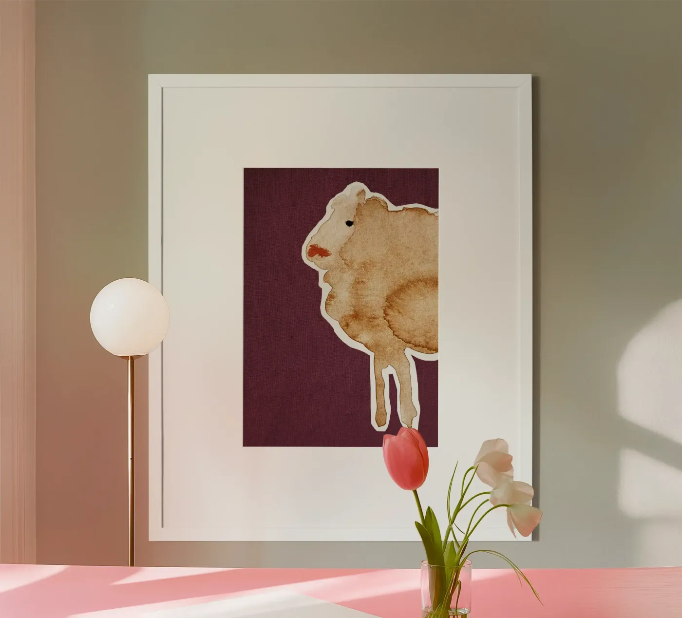 Maroon Sheep poster by Christina Misuro
