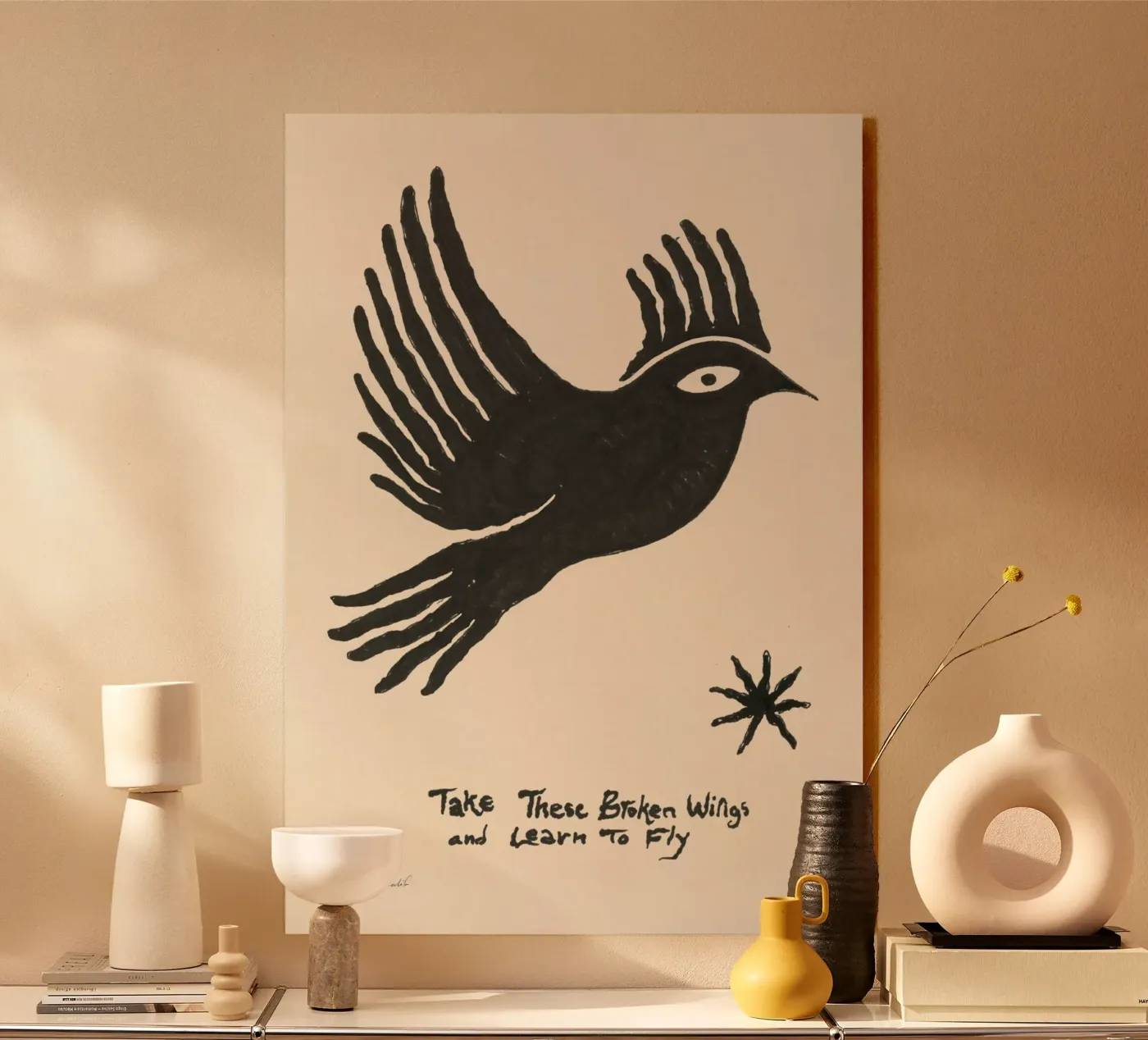 Fly Away acryl van Eden Kalif