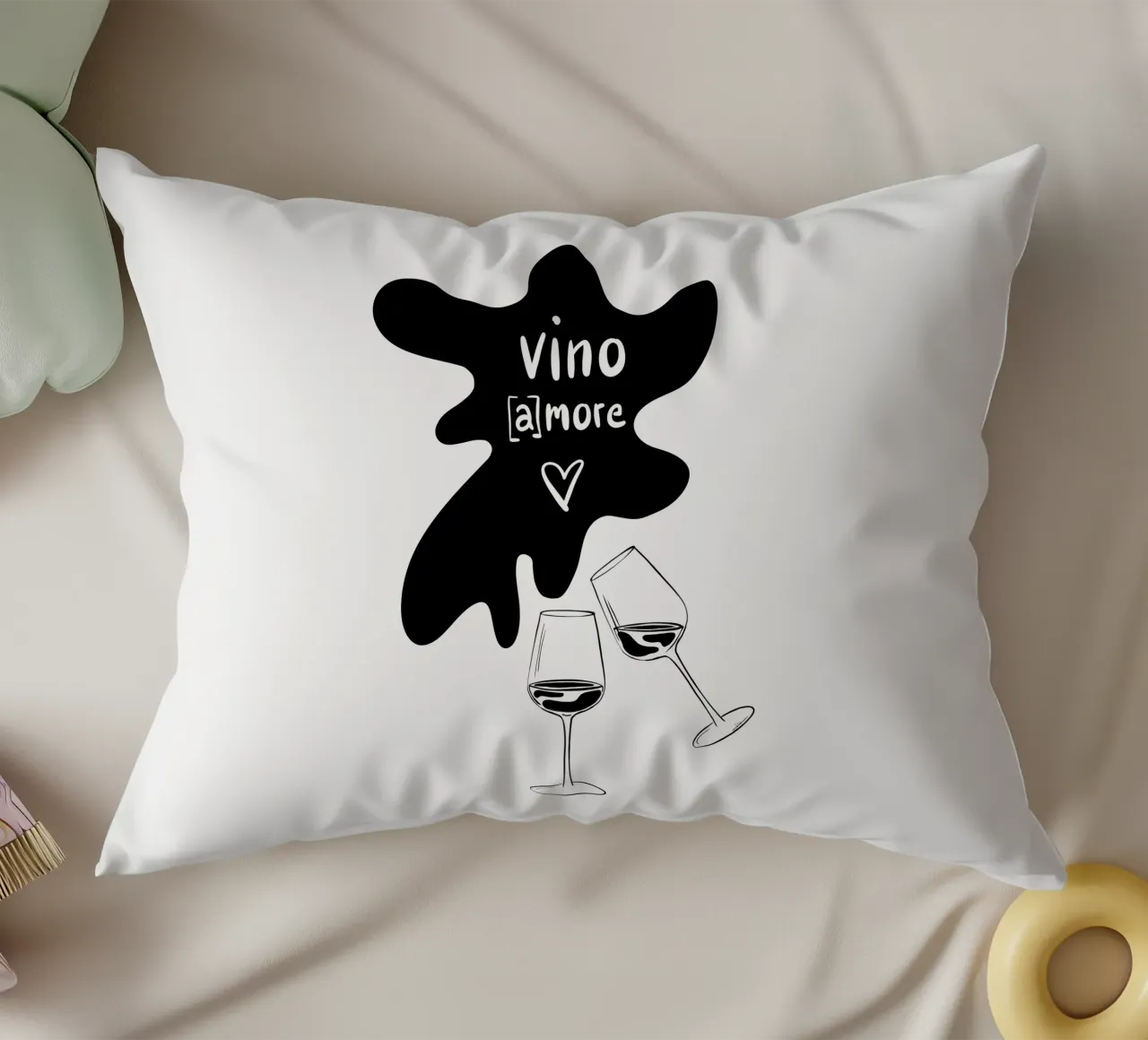vino (a)more cuscino da STFI.studio