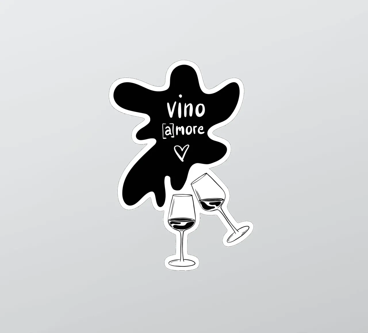 vino (a)more sticker by STFI.studio