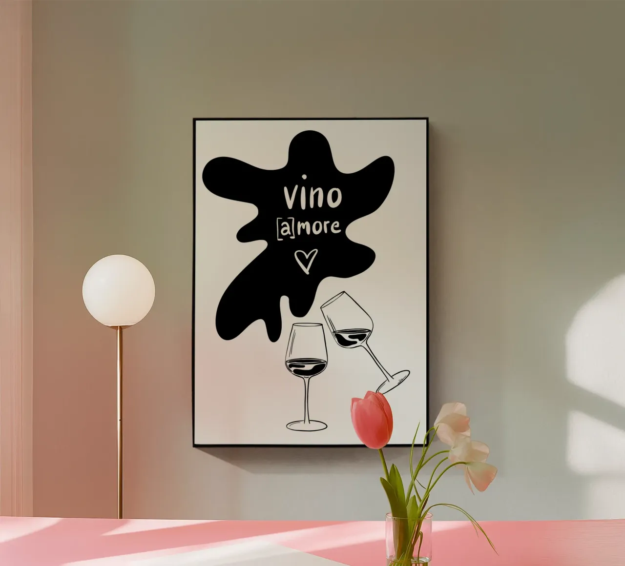vino (a)more acrylic glass by STFI.studio