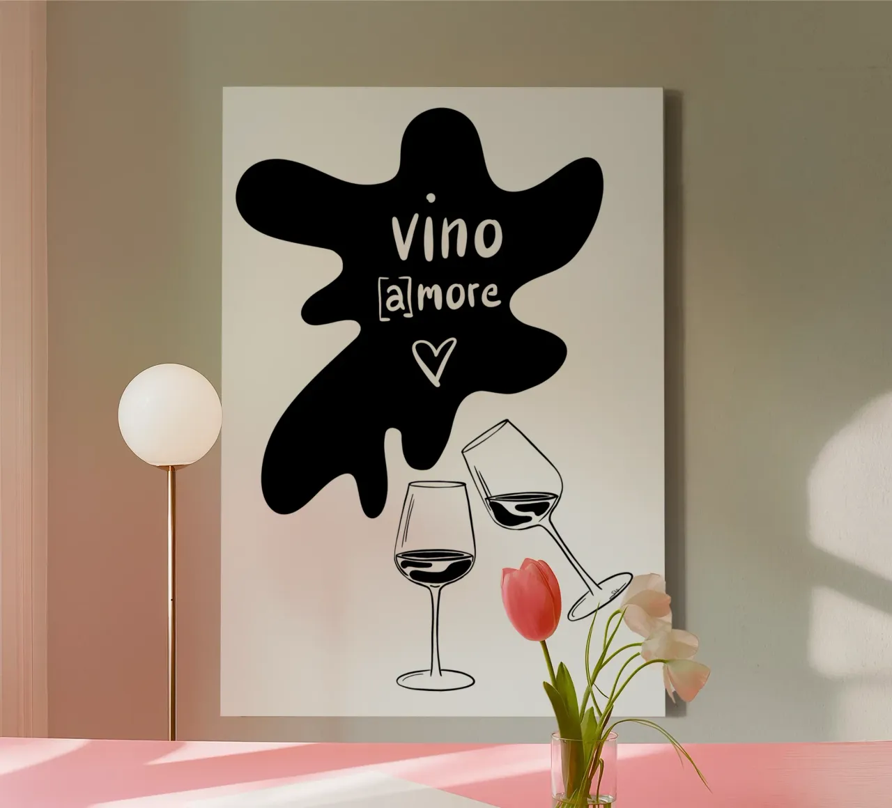 vino (a)more canvas met Baklijst van STFI.studio