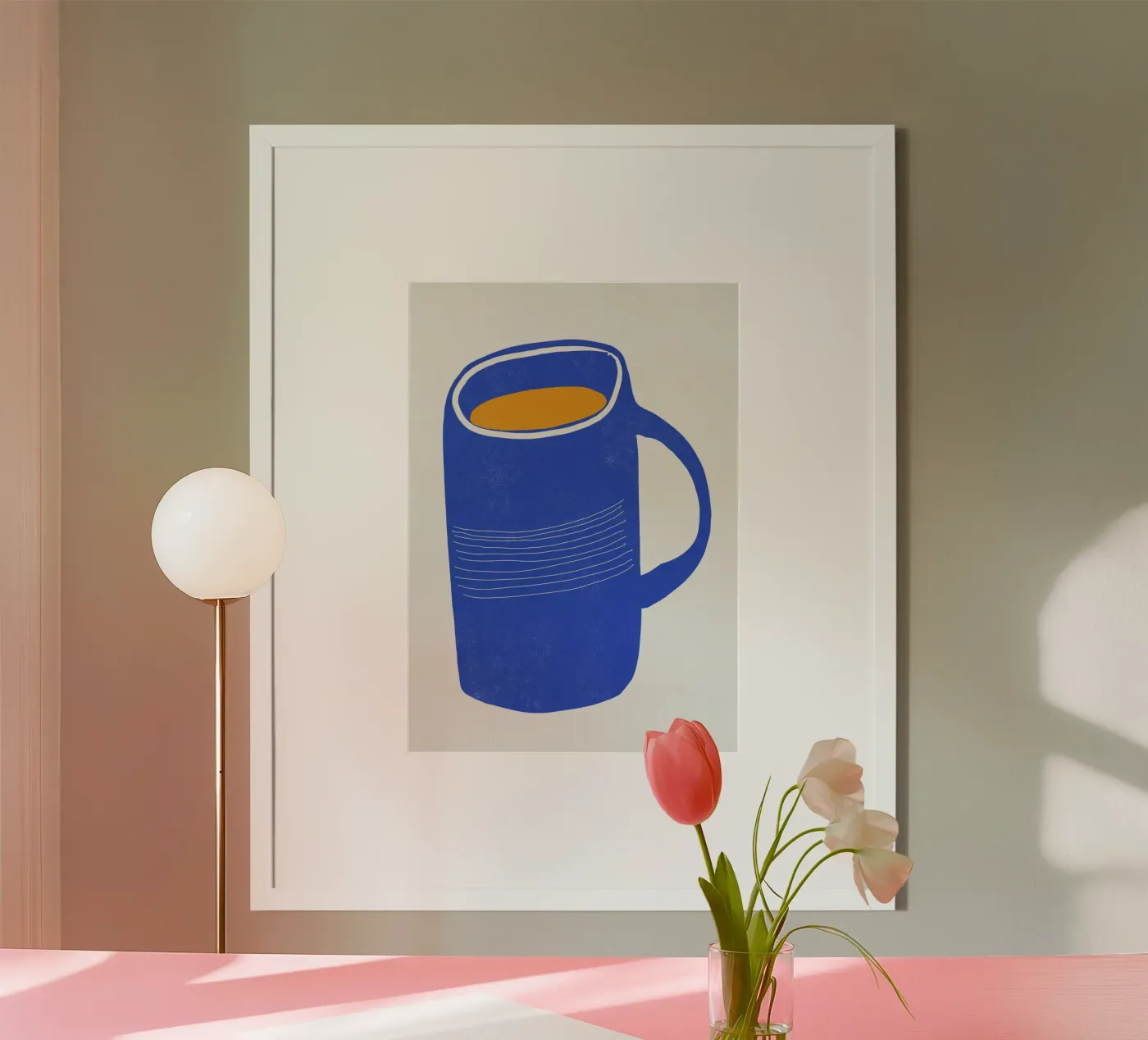 Blue Mug Moment poster by Nicolas
