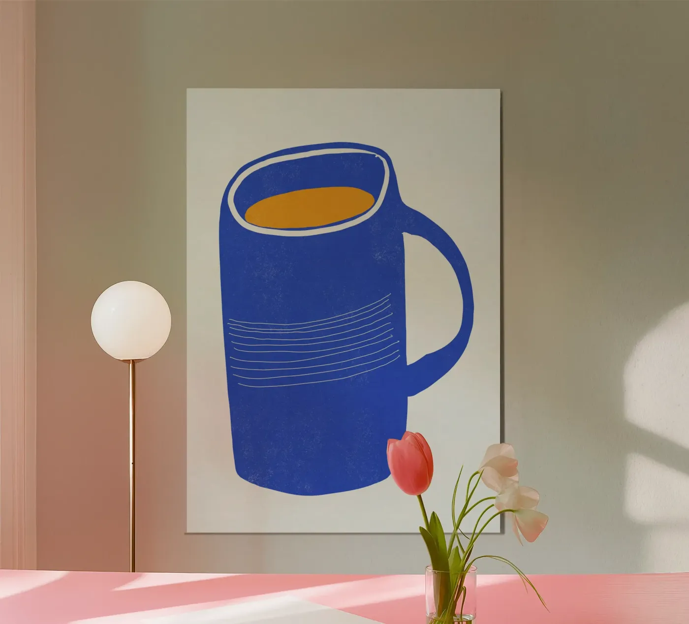 Blue Mug Moment poster by Nicolas