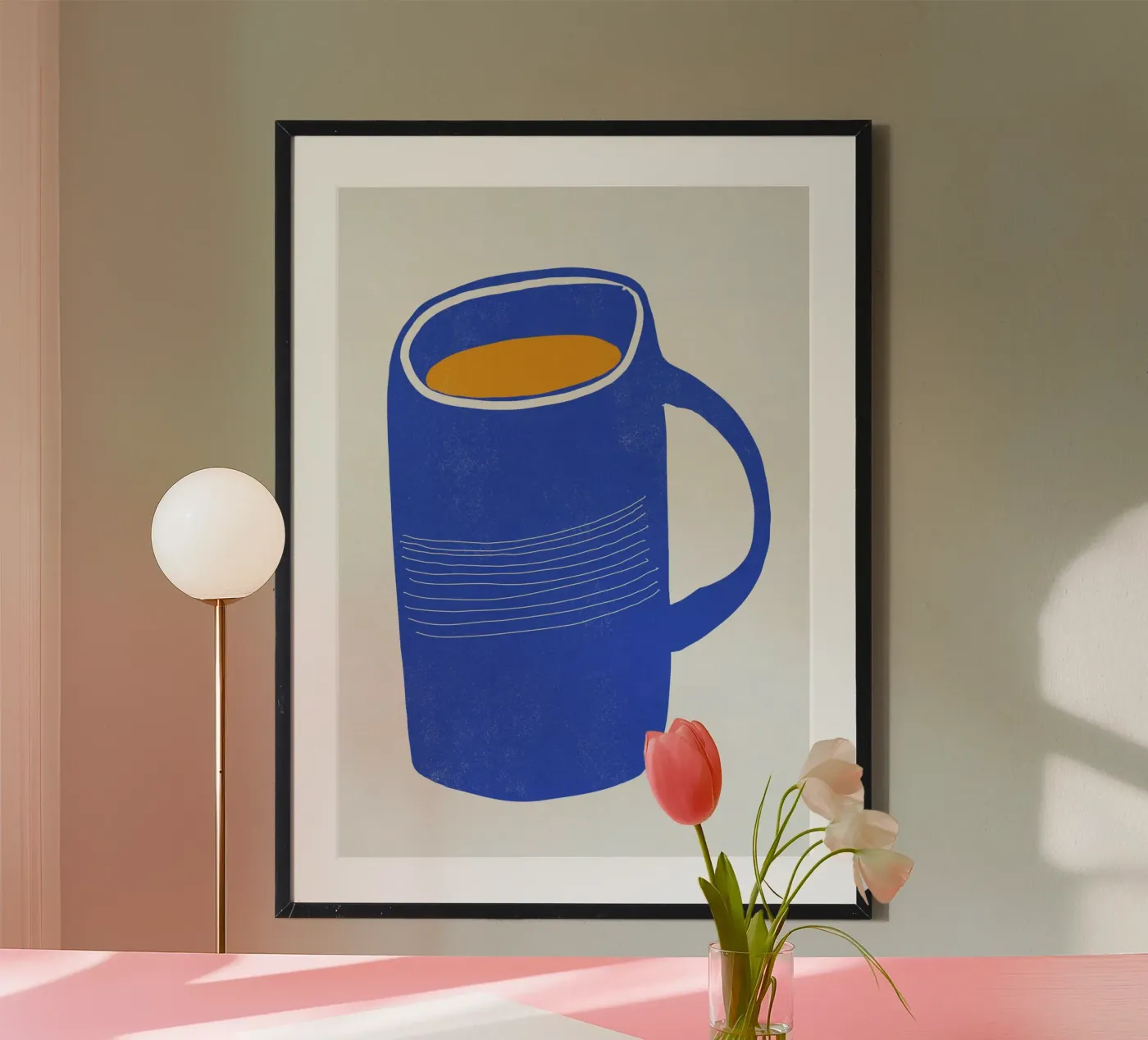 Blue Mug Moment poster by Nicolas
