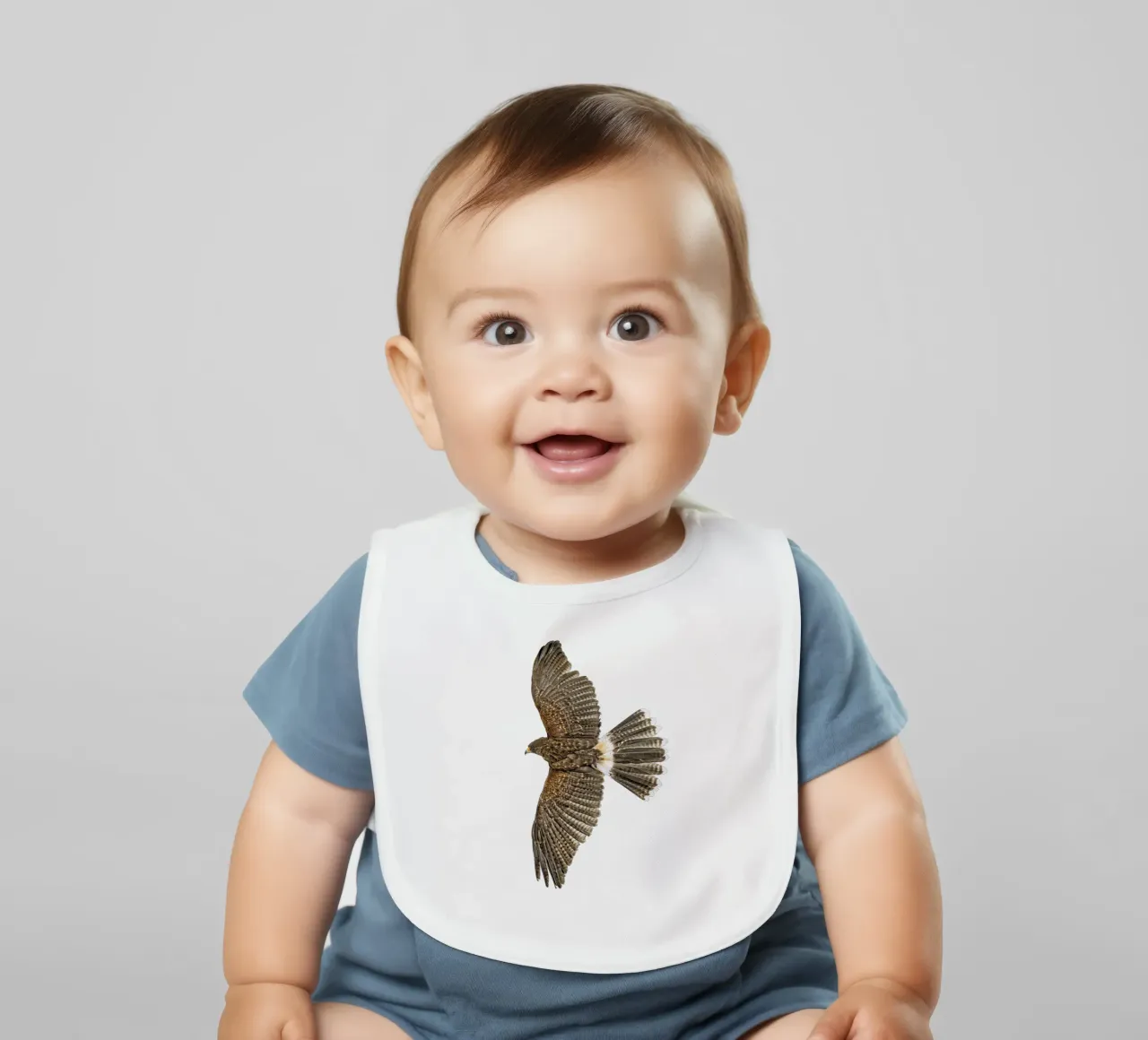 Soaring Eagle baby bib by Curious Collections by Marielle Leenders