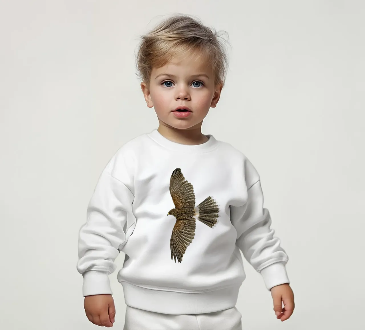 Aquila in volo felpa neonato da Curious Collections by Marielle Leenders