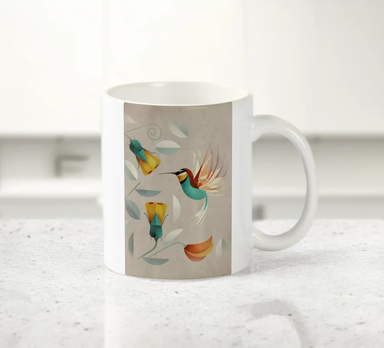 Kolibri ceramic mug by Dieter Braun