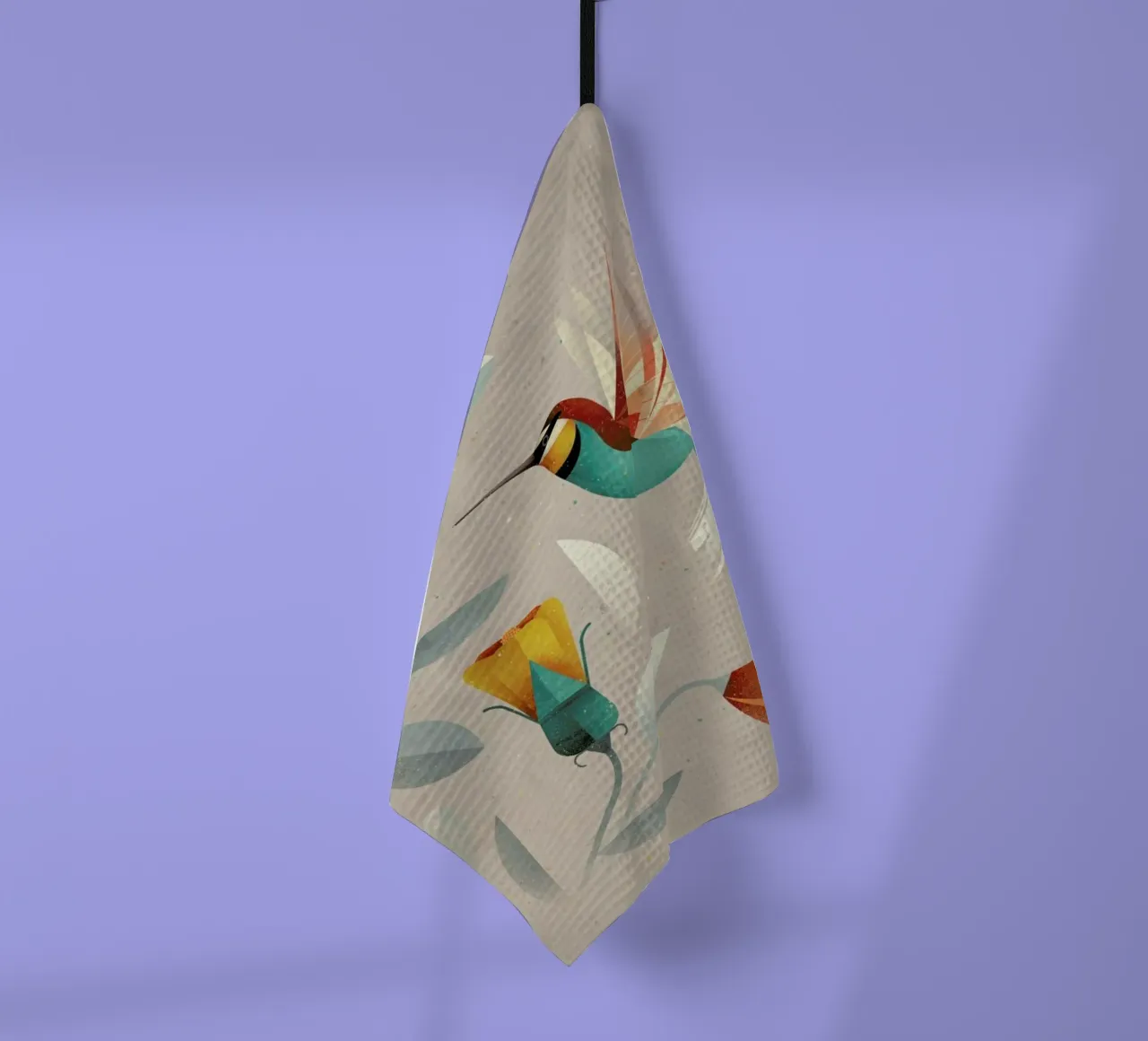 Kolibri tea towel by Dieter Braun