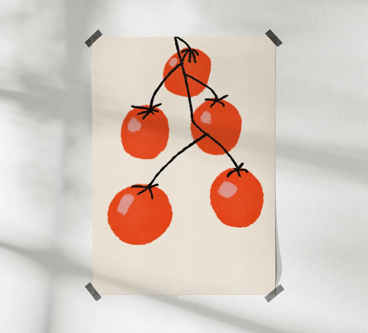 Fresh Tomato Vine Poster von Nicolas