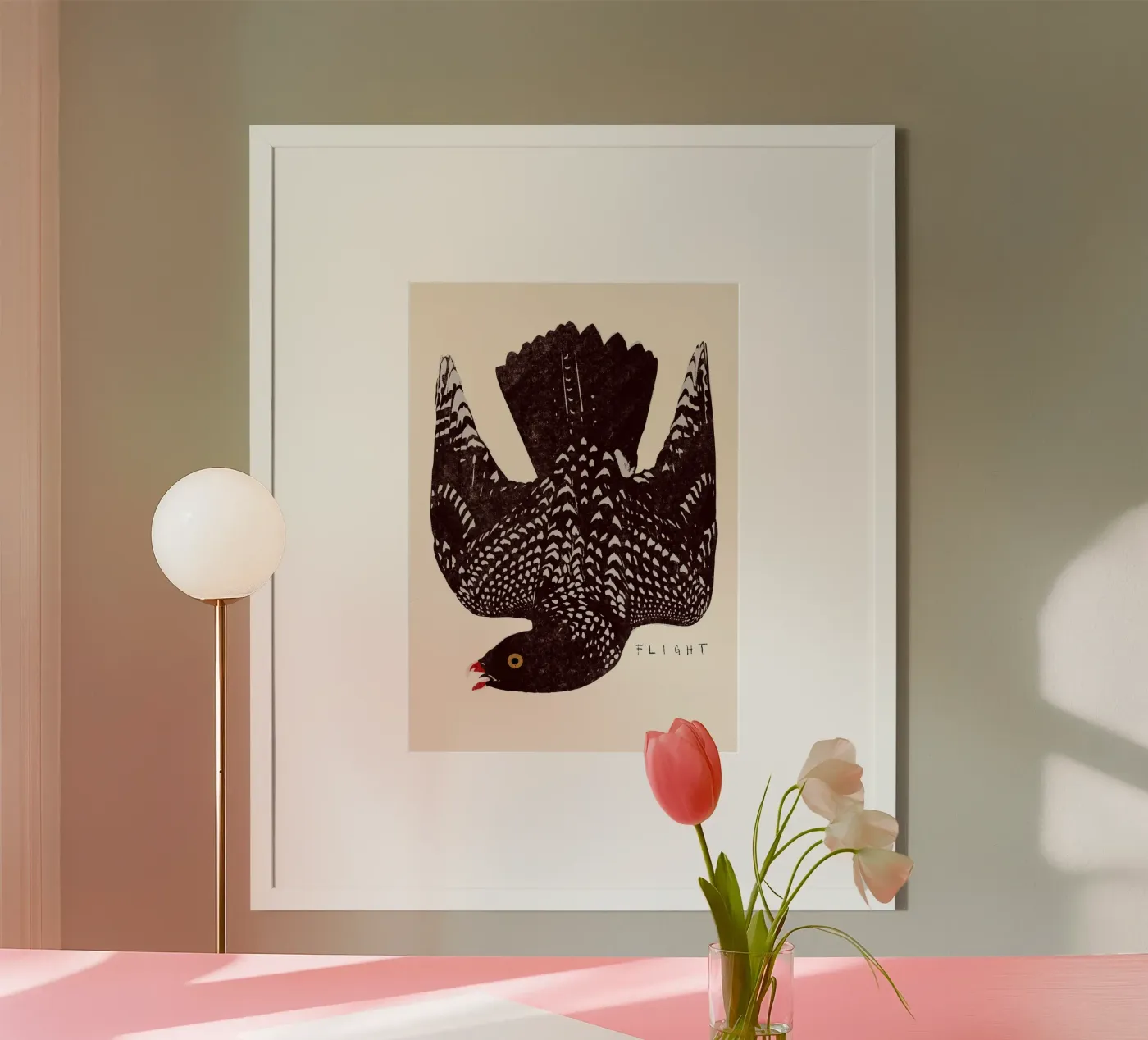 Speckled Black Bird poster de Josephin Hermsdorf