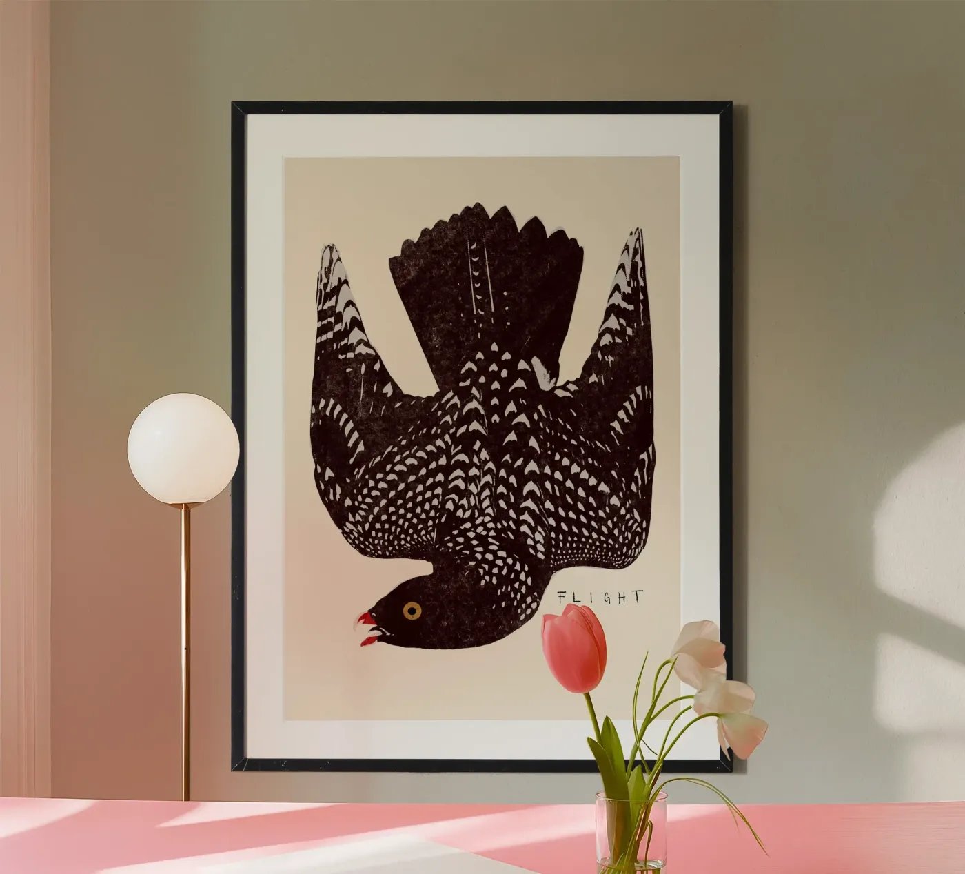 Speckled Black Bird poster de Josephin Hermsdorf