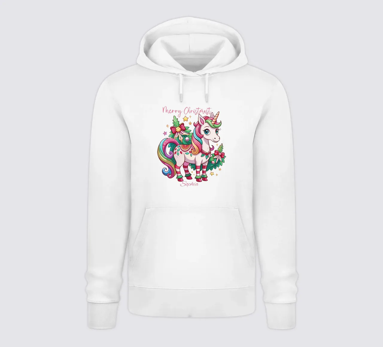 Magical Christmas Cute Unicorn - Add Custom Event and Name hoodie by Artnesia
