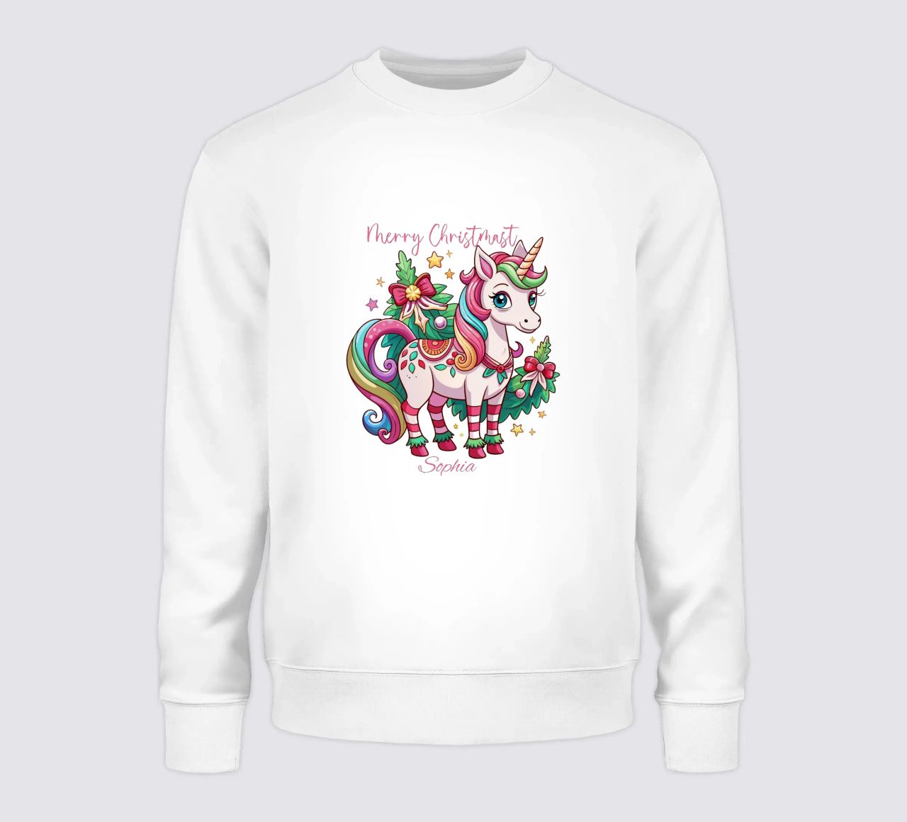 Magical Christmas Cute Unicorn - Add Custom Event and Name Sweatshirt von Artnesia