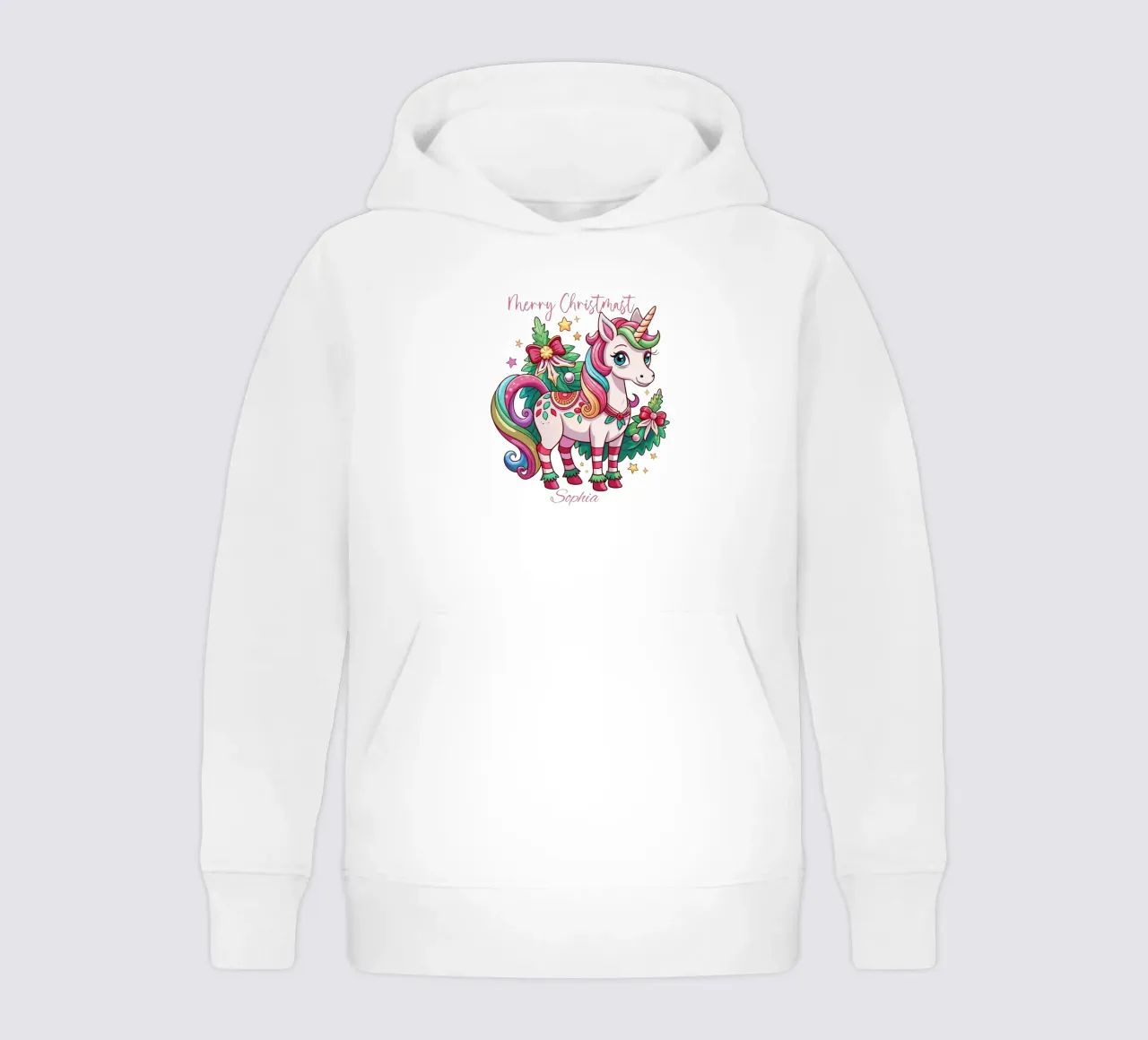 Magical Christmas Cute Unicorn - Add Custom Event and Name Kinder Hoodie von Artnesia